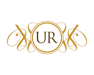 UR Luxury Royal Elegant Initial Logo