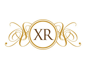XR Luxury Royal Elegant Initial Logo