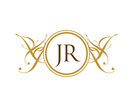 JR Luxury Royal Elegant Initial Logo