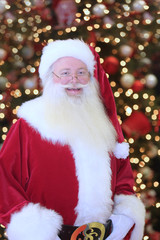 Santa Claus and Christmas Tree Lights
