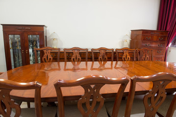 Louis Style Furniture Dining Room Interrior