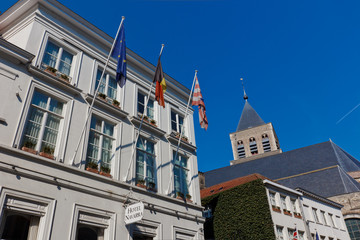 Scenic city view of Bruges