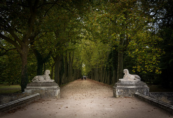 Entrance into the park of Chenonceau Castle in France