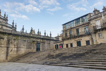 Fototapeta na wymiar Escalinata de la plaza de La Quintana
