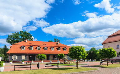 The area of the church of the Holy Trinity and Dominican Monaste. Liskiava, Lithuania
