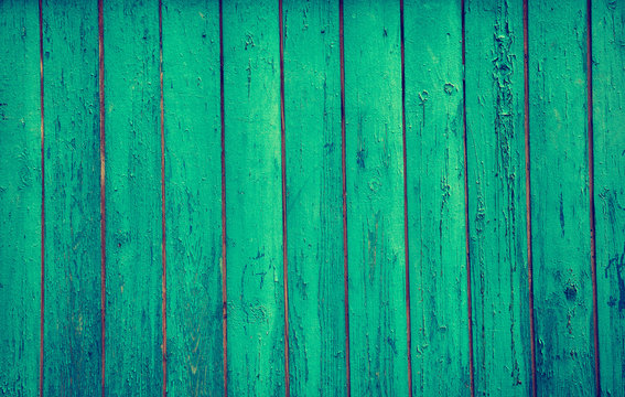 background texture vintage bright green boards