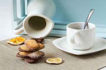Assorted Cookies on wooden table