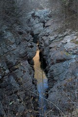 Canyon di Limarò una forra naturale del fiume Sarca