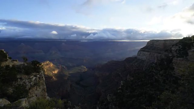 Beautiful morning time lapse near Bright Angel Lodge