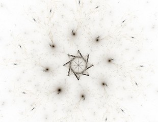 Illustration of Gold glittering star dust circle