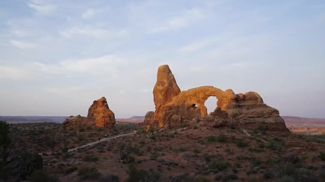 Beautiful Evening time lapse in Arches National Park.