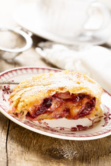 Plum strudel