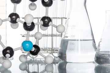 Molecular Structure and colorful liquid