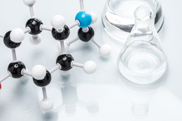 Molecular Structure and colorful liquid