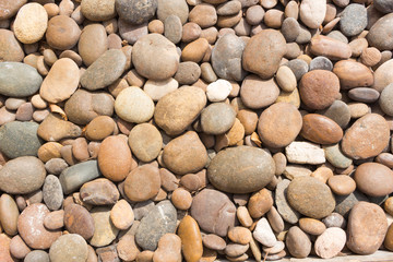 Sea stones background.