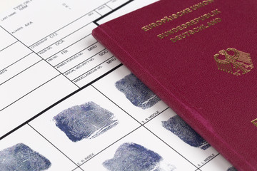 Fingerabdruck - Karte