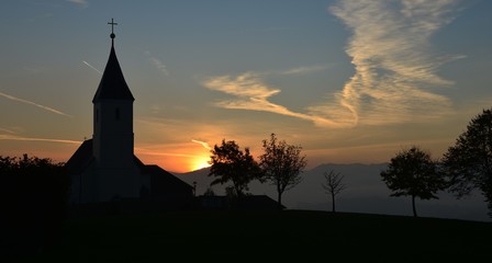 Sankt Georgen in der Klaus Sonnenaufgang