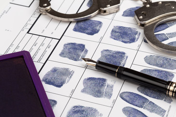 Fingerabdruck - Karte