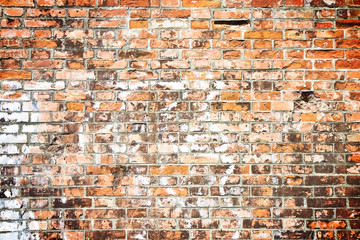 Typical old tuscany brick wall background