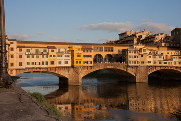 Naklejka premium Firenze, Ponte Vecchio sull'Arno
