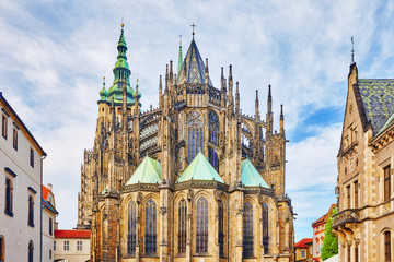 Fototapeta premium Metropolitan Cathedral of Saints Vitus, Wenceslaus and Adalbert.