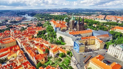 Rolgordijnen Area Lesser Town of Prague, near the church Saint Vitus, Ventses © BRIAN_KINNEY