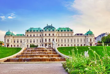 Deurstickers Upper Belvedere. Main palace complex Belvedere.Vienna. Austria. © BRIAN_KINNEY