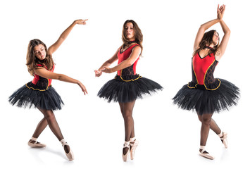 Woman dancing ballet