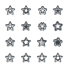 Star icon set