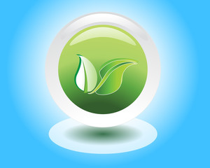 eco or bio friendly company logo