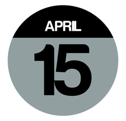 15 april calendar circle
