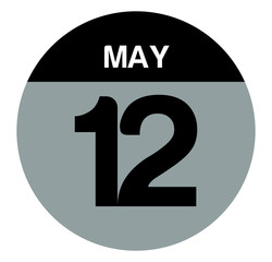 12 may calendar circle
