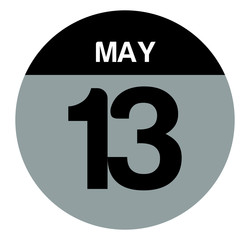 13 may calendar circle