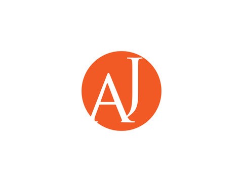 Double AJ letter logo