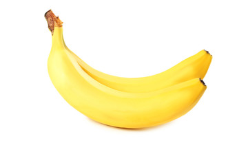 Bunch of bananas isolated on a white