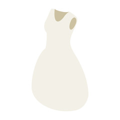 White bride dress 3d icon