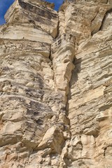 limestone cliffs of the peninsula Akrotiri, Cyprus