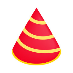 Party hat isometric 3d icon