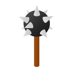 Mace isometric 3d icon