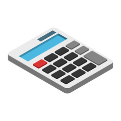 Calculator isometric 3d icon