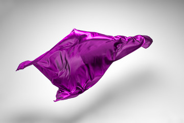 purple flying fabric