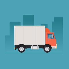 Truck vector illustration flat