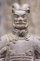 Small sculpture of heroic terracotta warrior, Xian, China