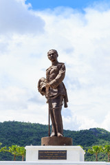 Naklejka premium Hua Hin, THAILAND - October 11,2015: Ratchapak Park and the statues of Seven king of thailand monument at ratchapak royal public park,Hua hin Thailand.