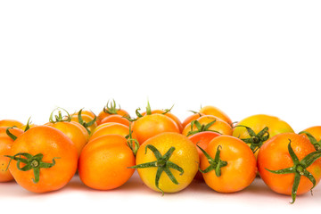 tomatoes on a white background