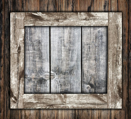 Wooden frame box template. Made with three different types of wood.