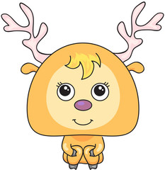 Cartoon deer
