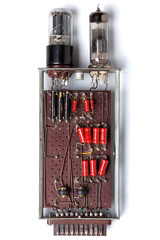 The analog memory element (1 bit) in the vacuum tubes of the old
