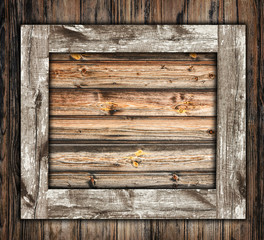 Wooden frame box template. Made with three different types of wood.