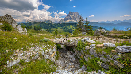 Footbridge Panorama Dolomites